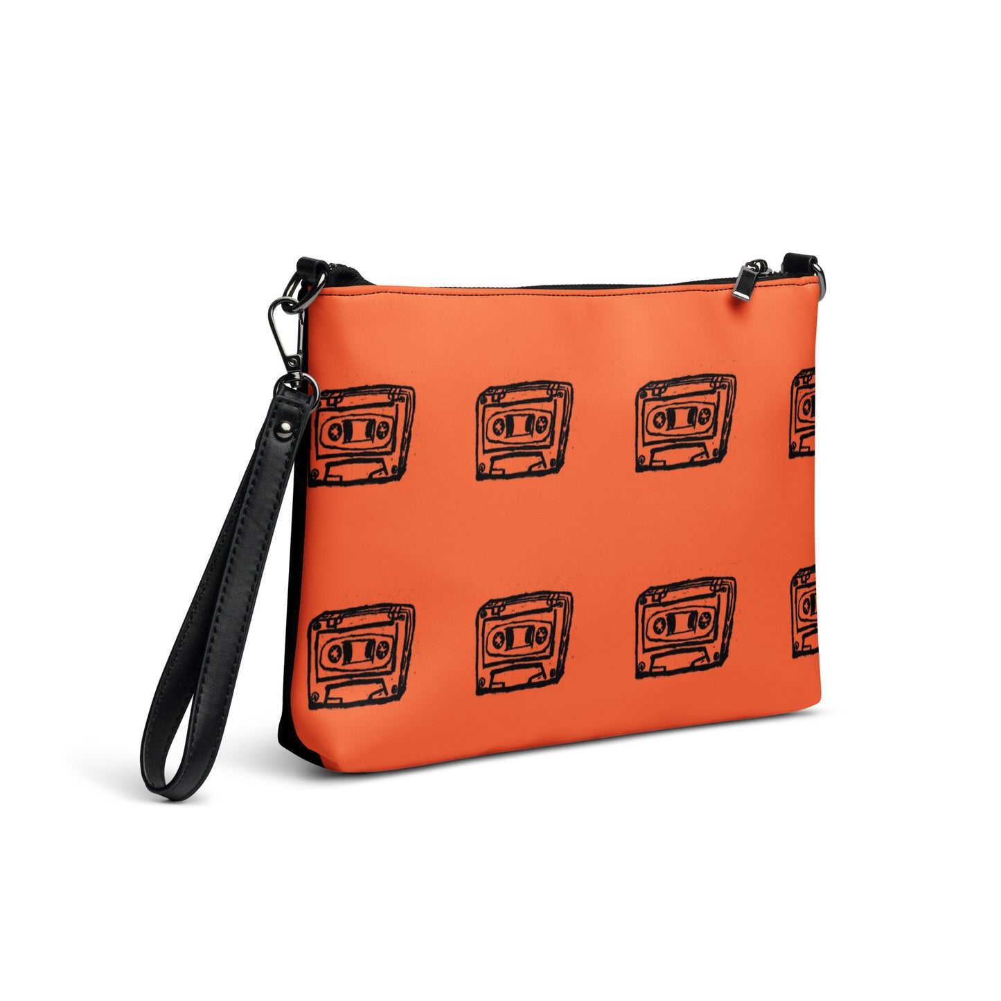 Crossbody bag orange/ black 2 sides by Get There Lifestyle