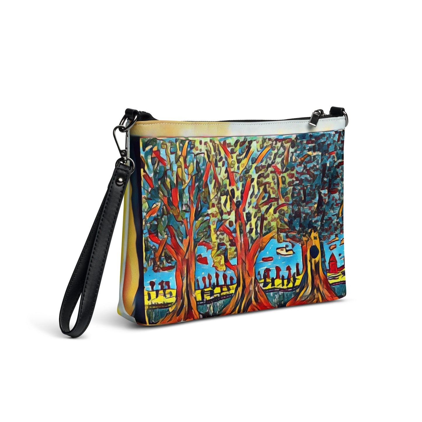 Crossbody bag 3 trees tan by Get There Lifestyle