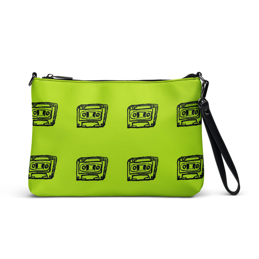 Crossbody bag 2 side Monster green / Black small tape by OSB Lifestyle