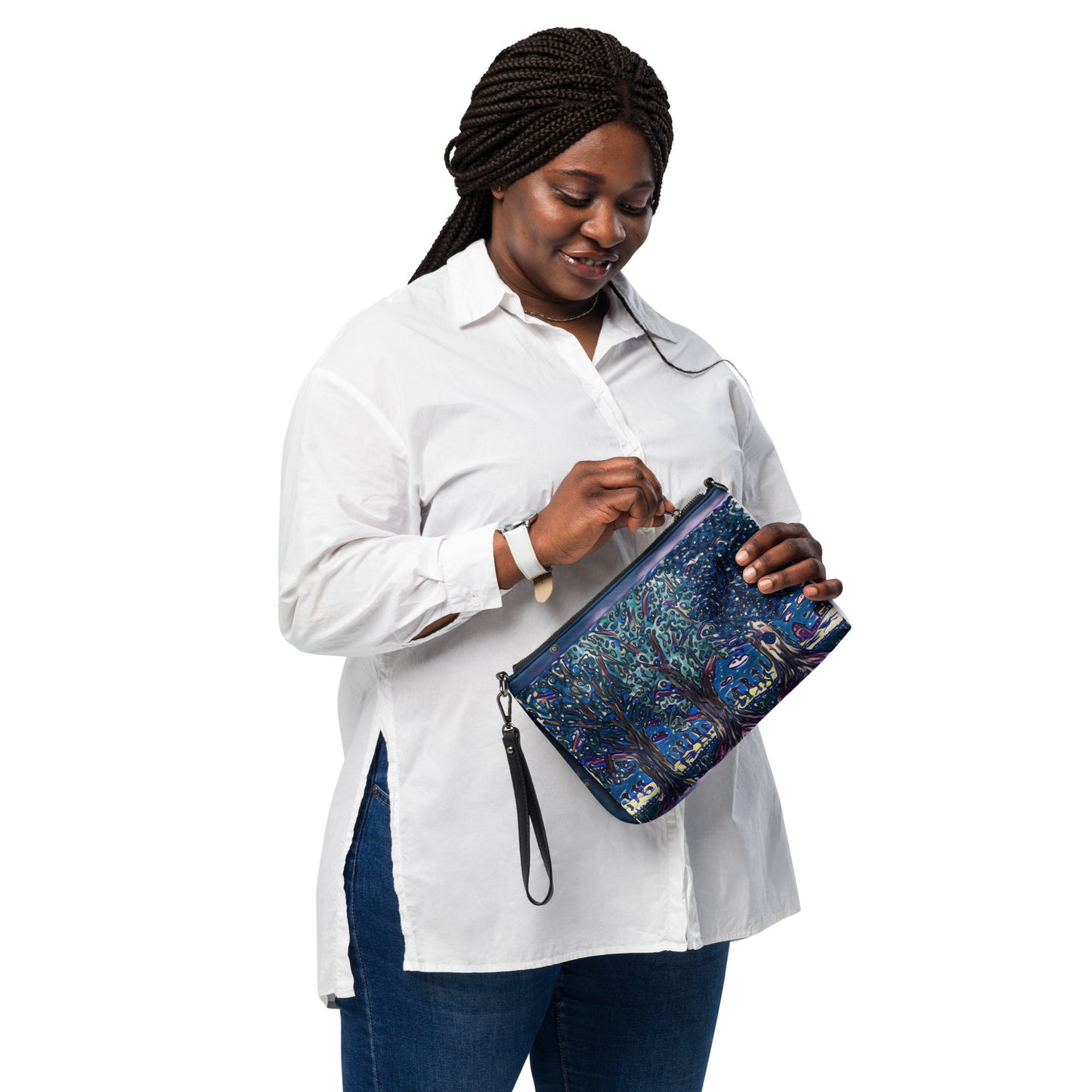 Crossbody bag 3 trees purple by Get There Lifestyle