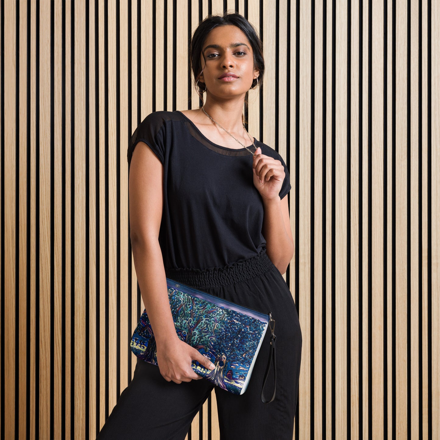 Crossbody bag 3 trees purple by Get There Lifestyle