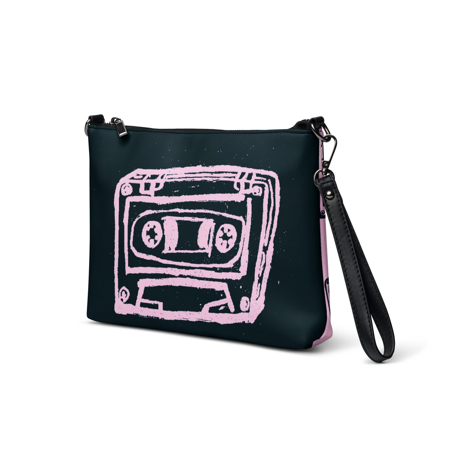 Crossbody bag pink/black 2 sides by Get There Lifestyle