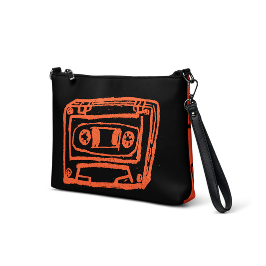 Crossbody bag orange/ black 2 sides by Get There Lifestyle