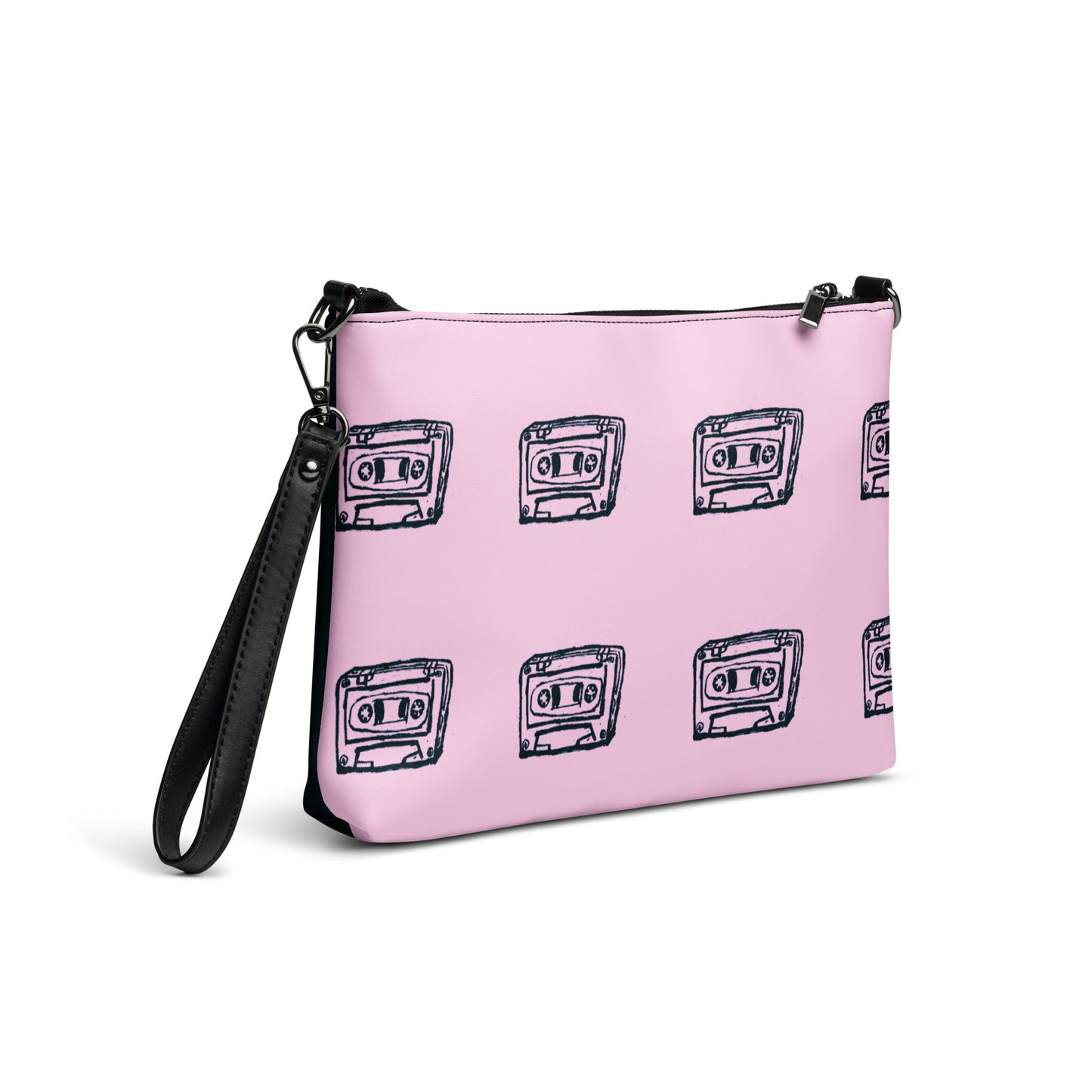 Crossbody bag pink/black 2 sides by Get There Lifestyle