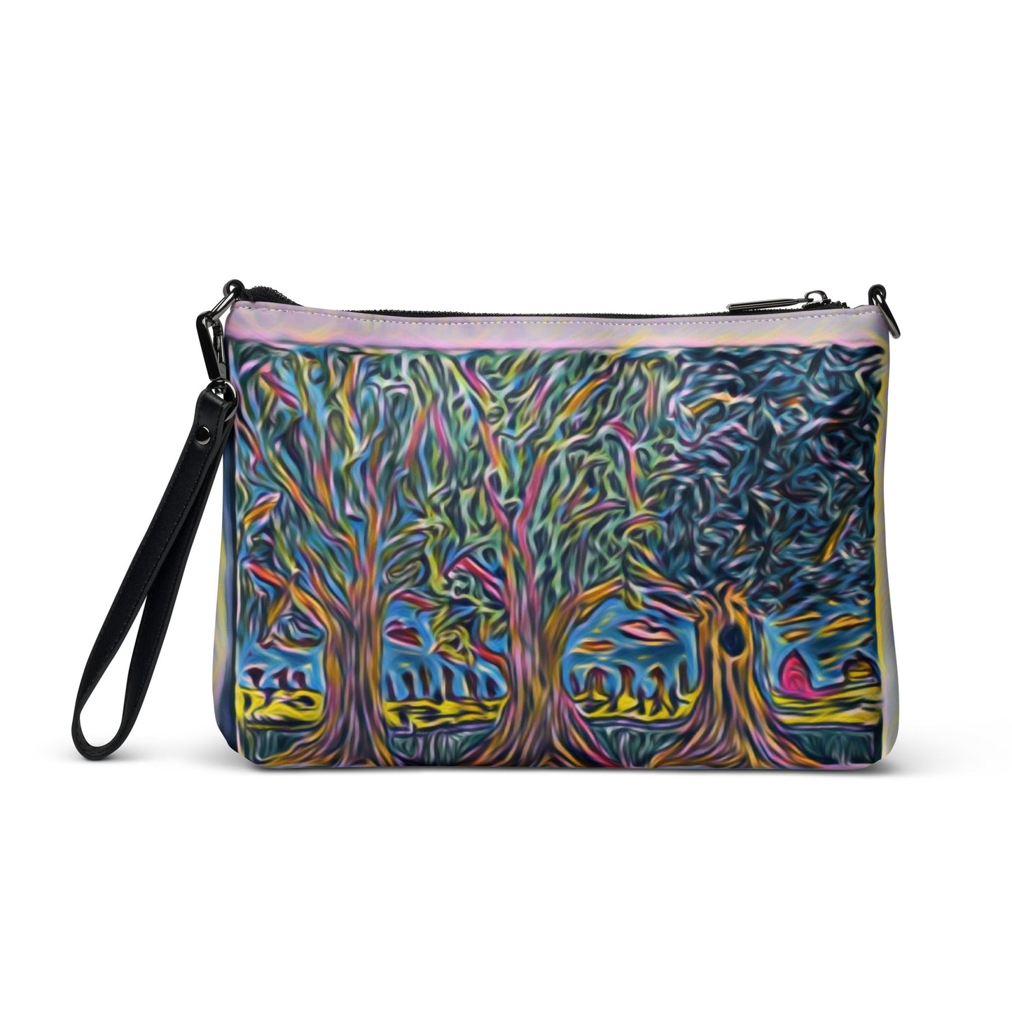 Crossbody bag 3 trees pink by Get There Lifestyle
