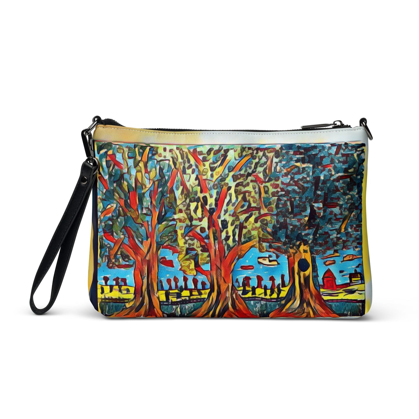 Crossbody bag 3 trees tan by Get There Lifestyle