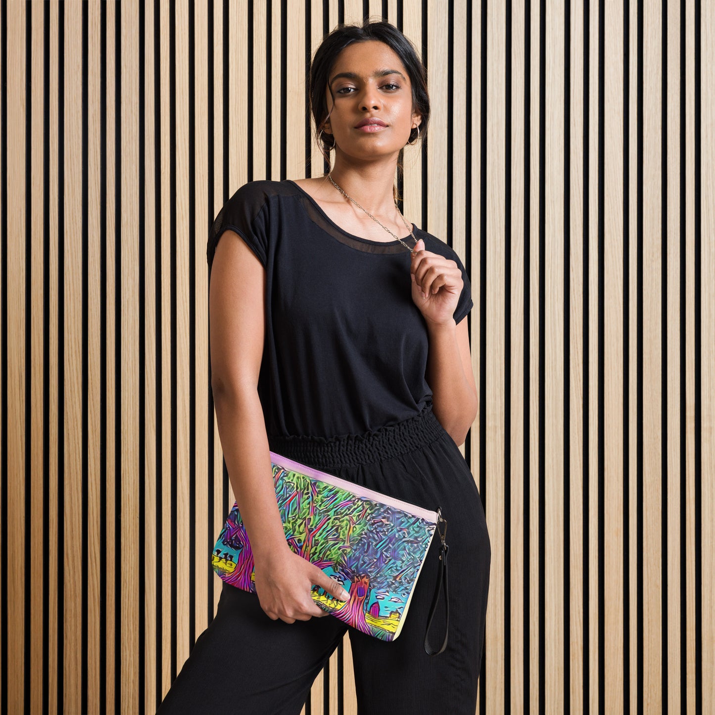 Crossbody bag 3 trees light pink by Get There Lifestyle