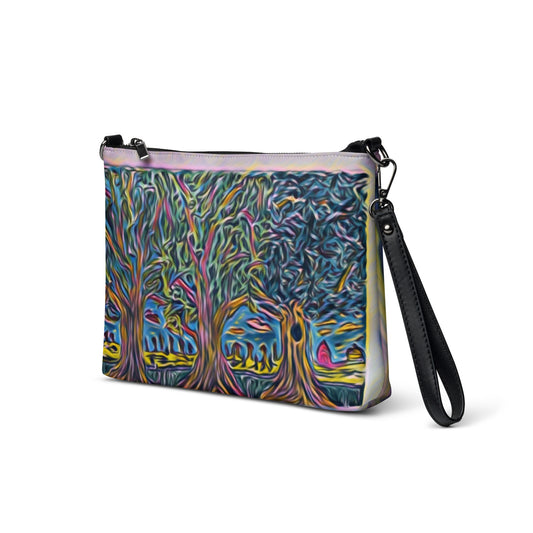 Crossbody bag 3 trees pink by Get There Lifestyle