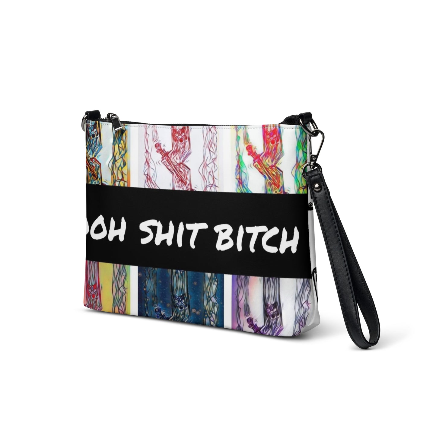 O.S.B. Crossbody bag  oohshitbitch/white by Get There Lifestyle