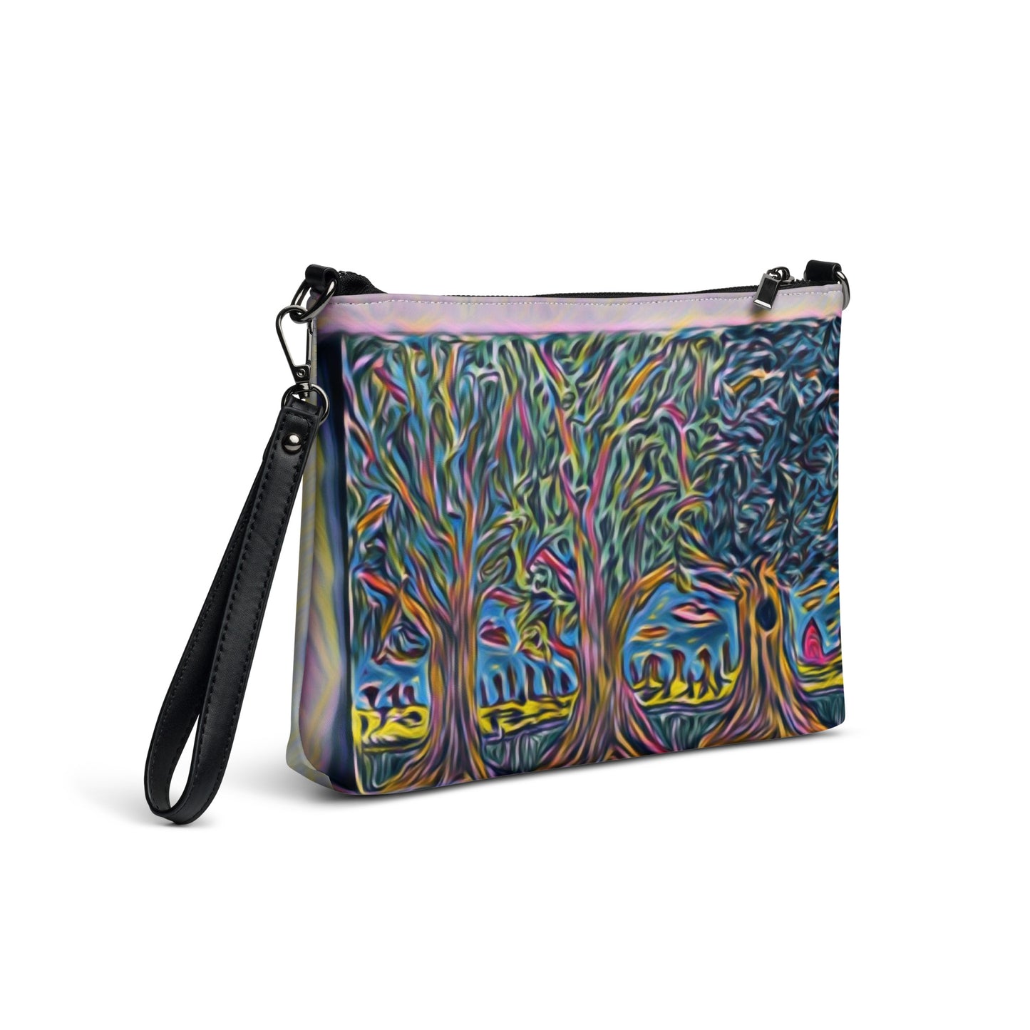 Crossbody bag 3 trees pink by Get There Lifestyle